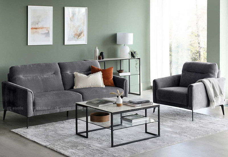 Bộ bàn ghế sofa nỉ phòng khách E79