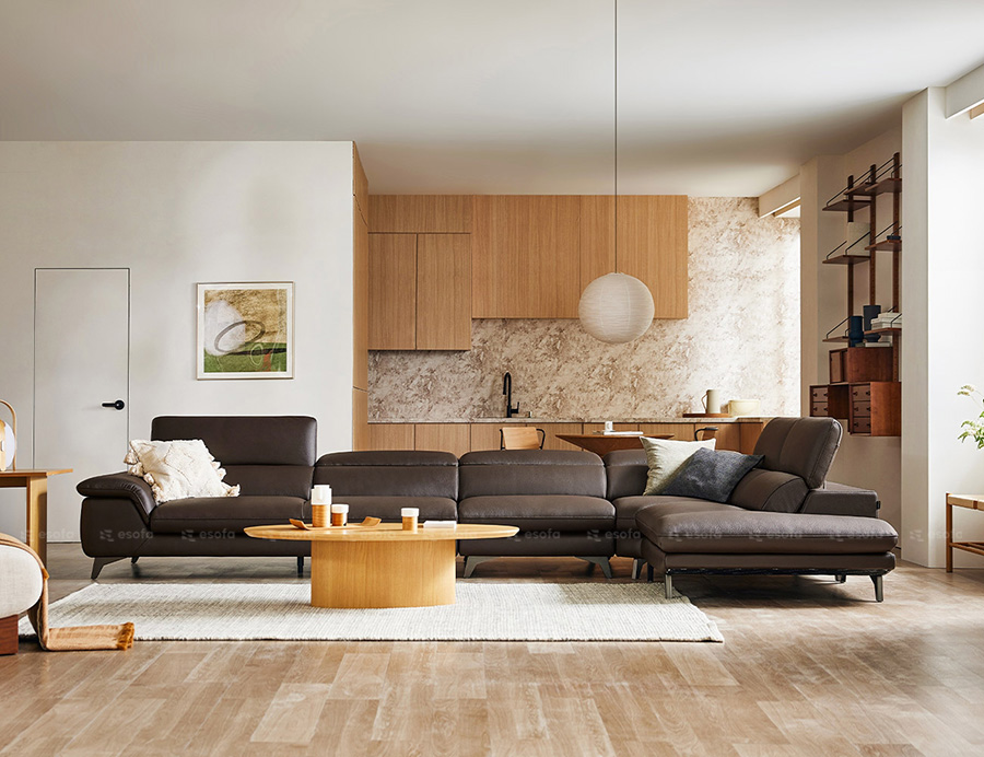 Bộ sofa góc quây gật gù E17