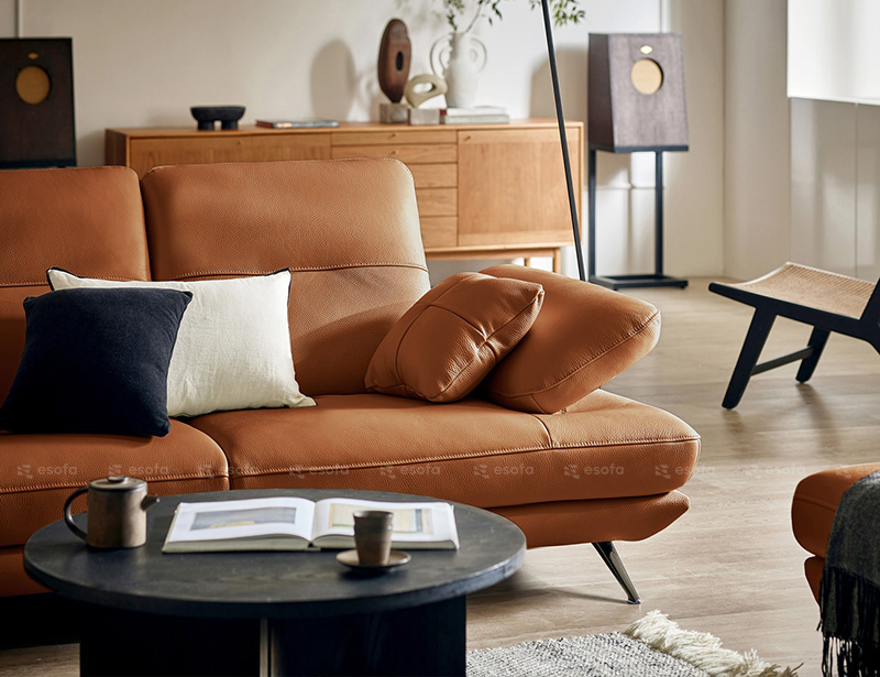 Ghế sofa da 3 chỗ phòng khách E26