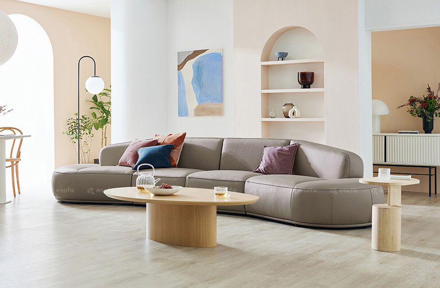 Sofa văng tựa cong Hàn Quốc E29