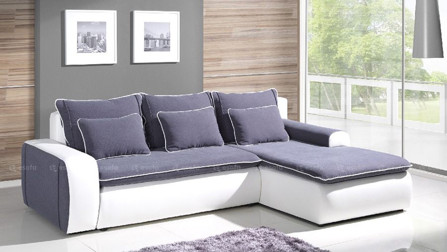 Bộ sofa nỉ phòng khách 2 màu E54
