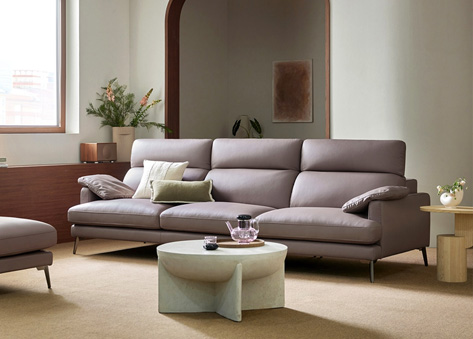 Sofa văng 3 chỗ màu tím khoai môn - E46