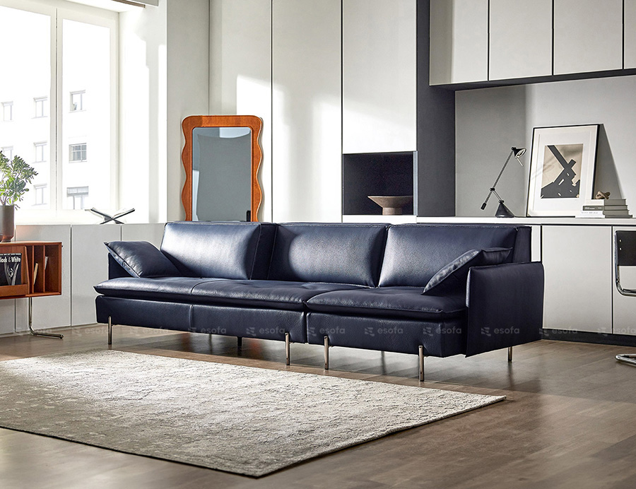 Bộ ghế sofa văng 3 chỗ chân inox E33