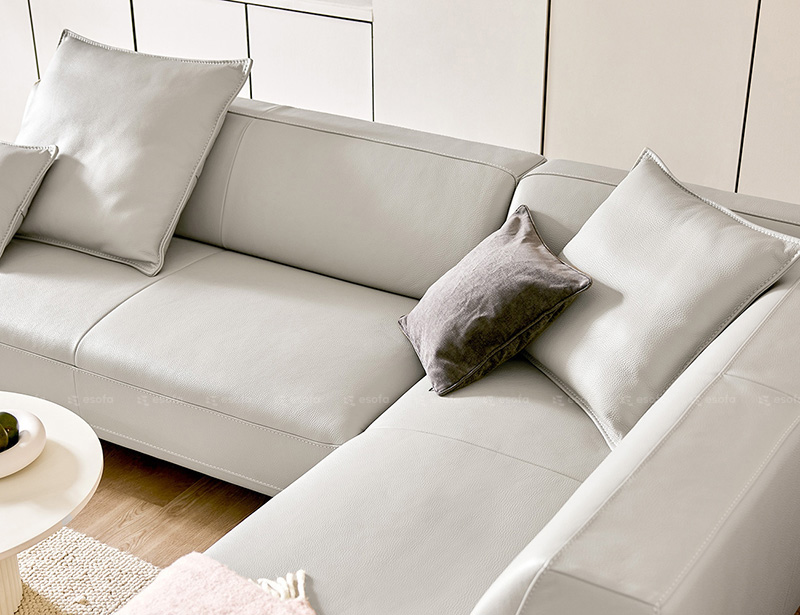 Ghế sofa da quây phòng khách E14
