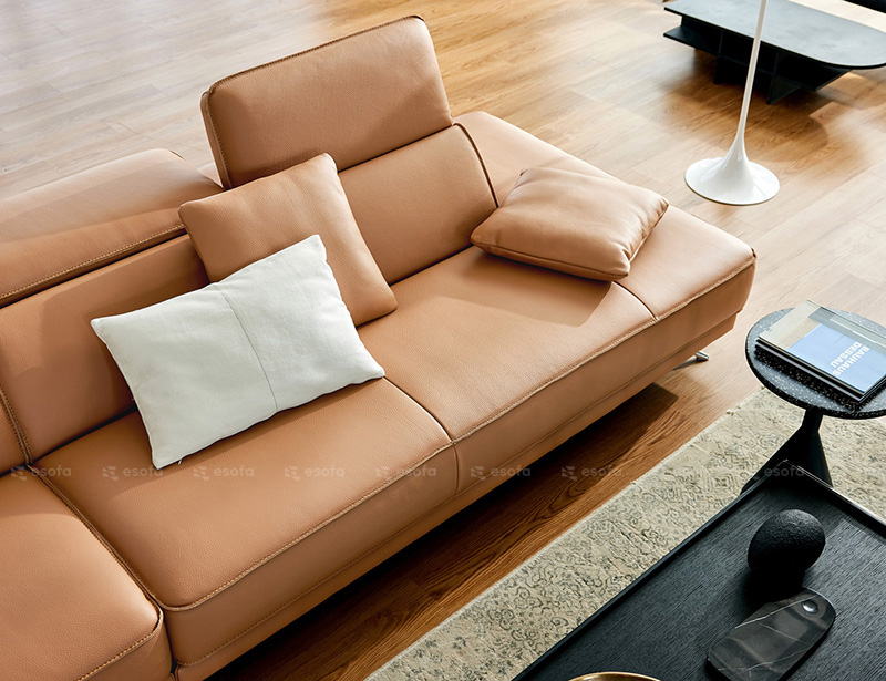Ghế sofa văng da tựa gật gù E31