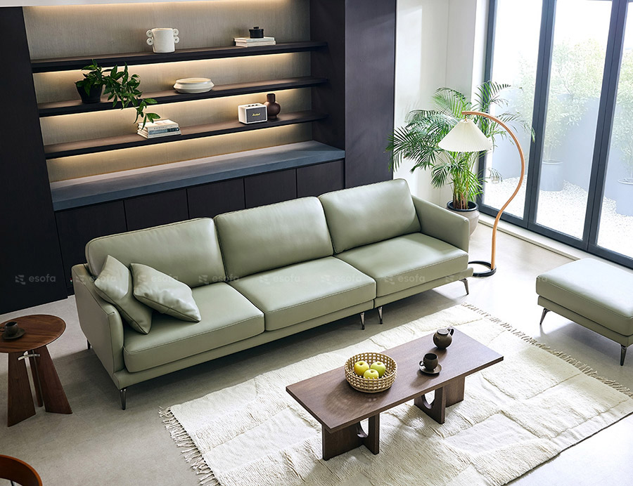 Ghế sofa văng tay vuông đơn giản E59
