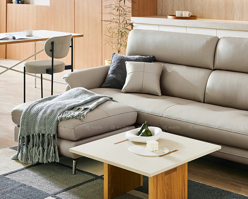 Sofa văng da ghép đôn E32