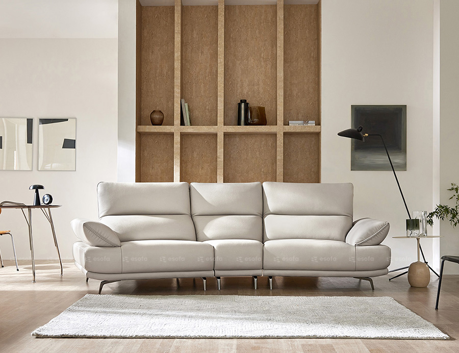 Ghế sofa văng tựa gật gù  màu trắng E22