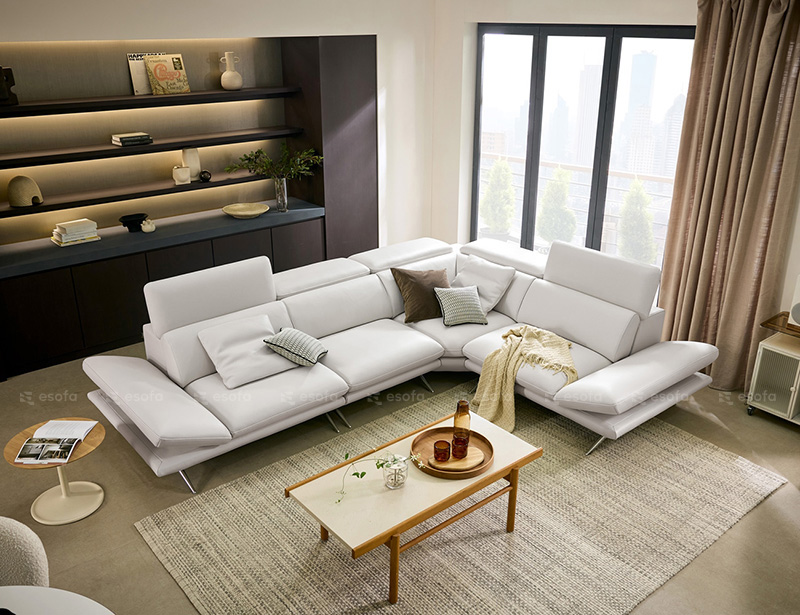 Bộ sofa góc 3 tựa gật gù E66