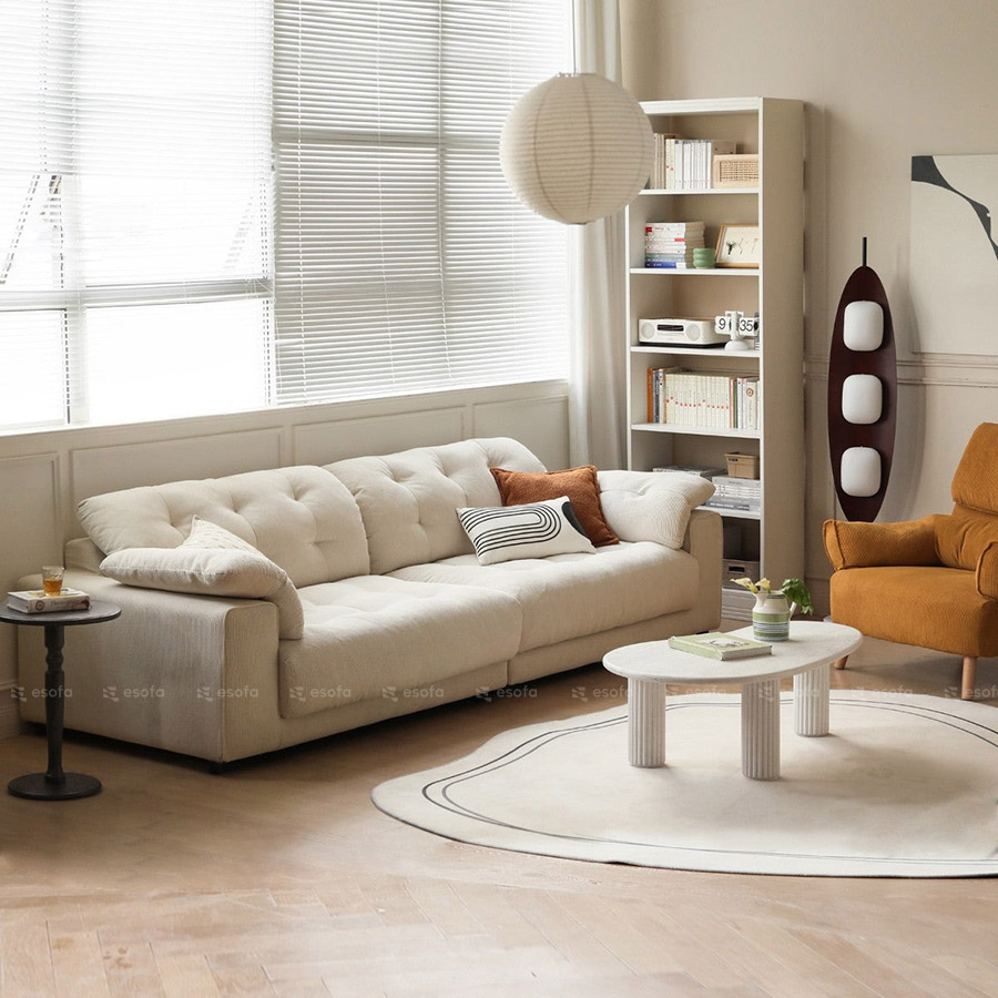 Sofa văng nỉ phòng khách - E73