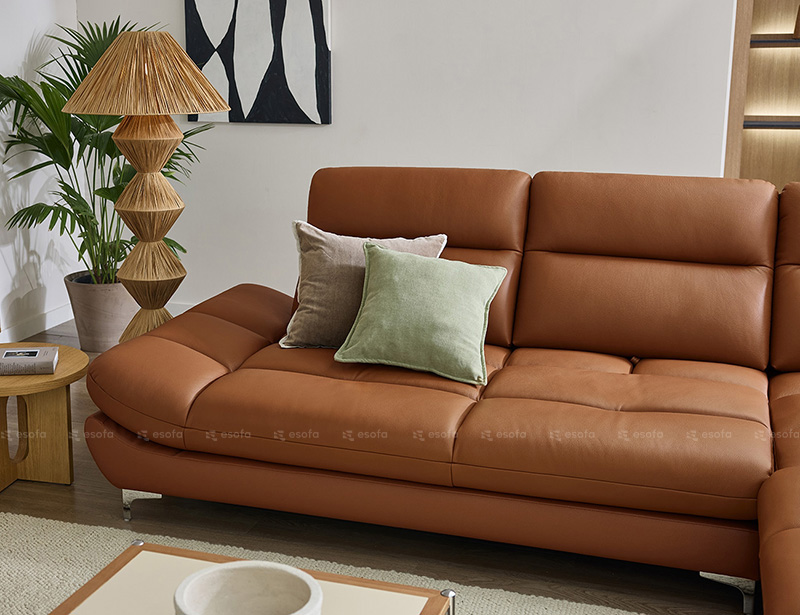 Đệm ghế sofa bọc da 2 lớp E104