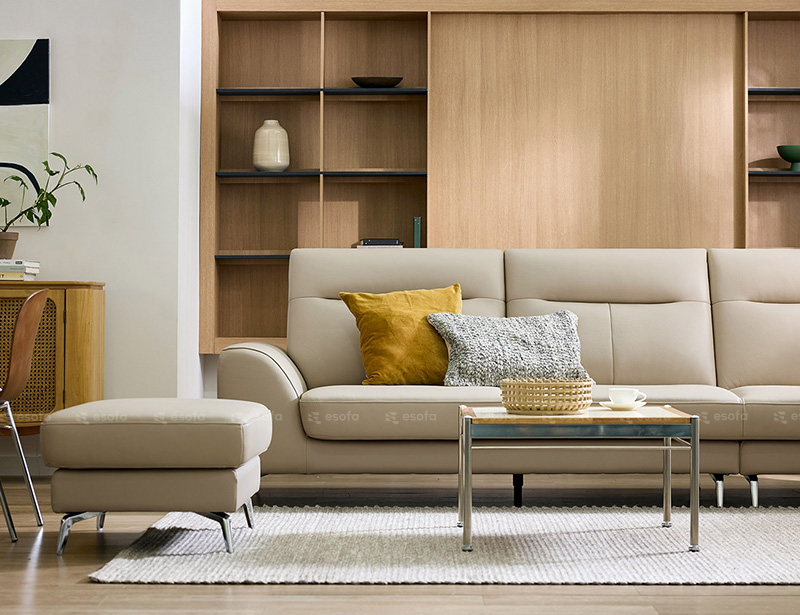 Ghế sofa văng da 3 chỗ hiện đại E106