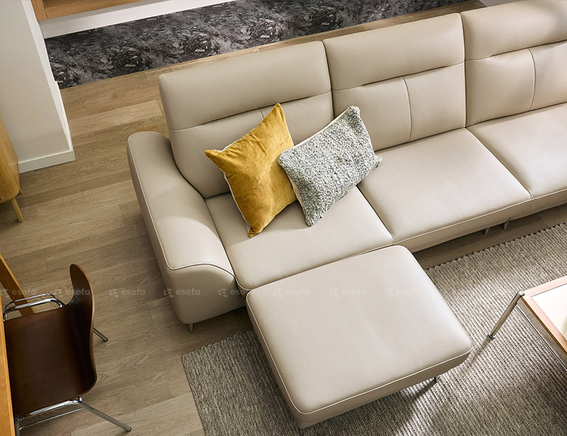 Ghế sofa góc da 3 chỗ phòng khách E106