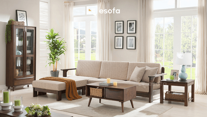 Chọn Kích Thước Sofa Gỗ Cho Phòng Khách Nhỏ