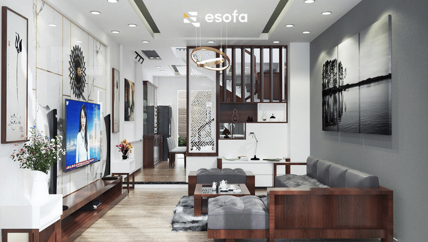 Chất liệu sofa lý tưởng cho nội thất nhà ống