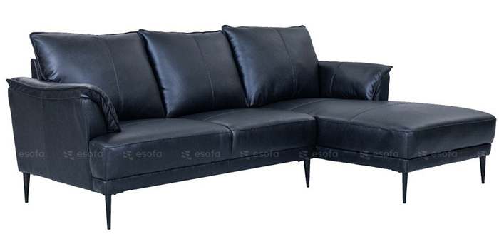 Ghế sofa da góc hiện đại E01