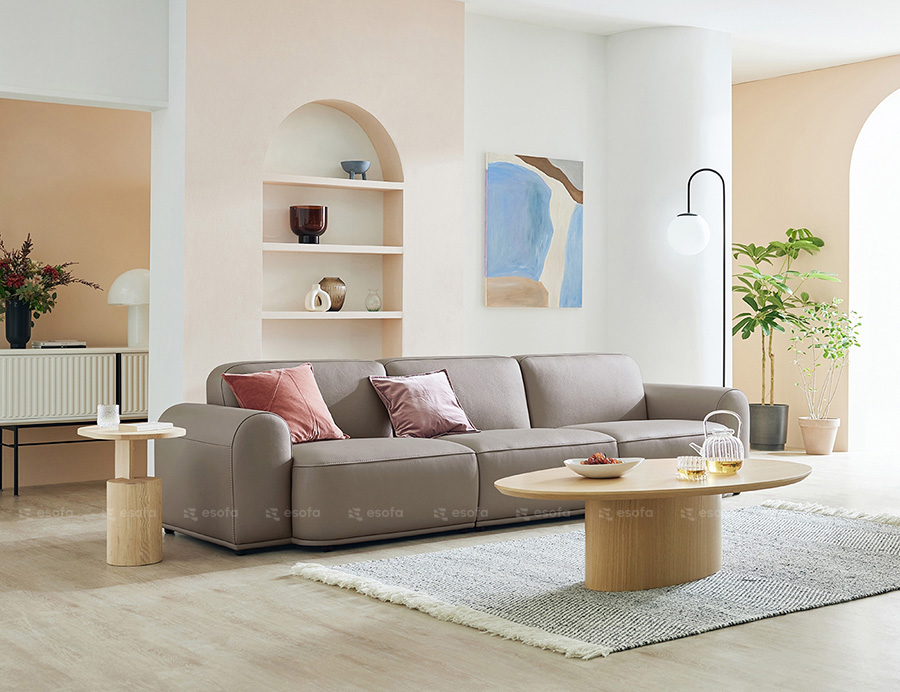 Ghế sofa văng da 3 chỗ Hàn Quốc E30