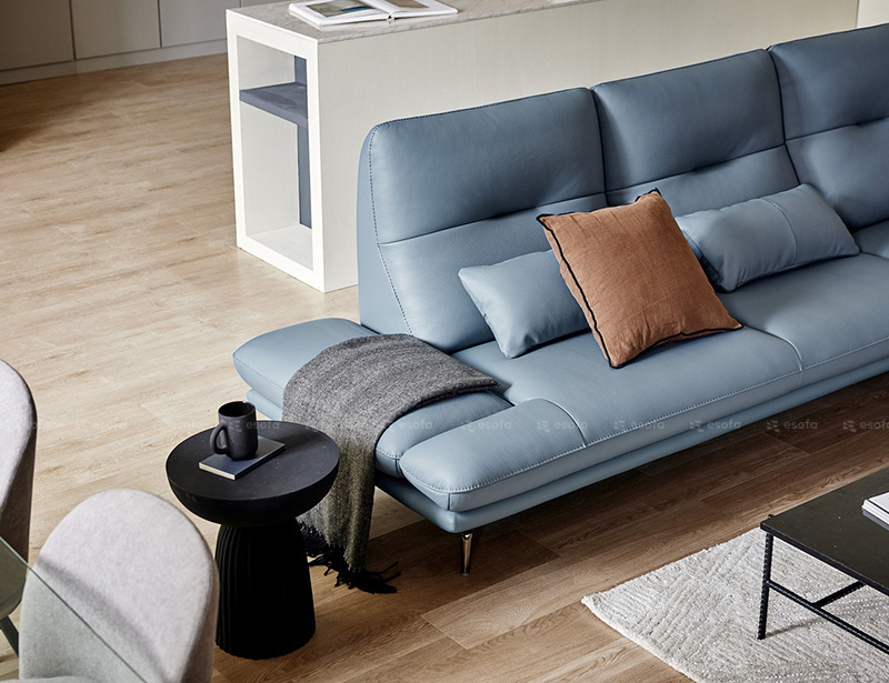 Sofa góc 3 chỗ màu xanh E11