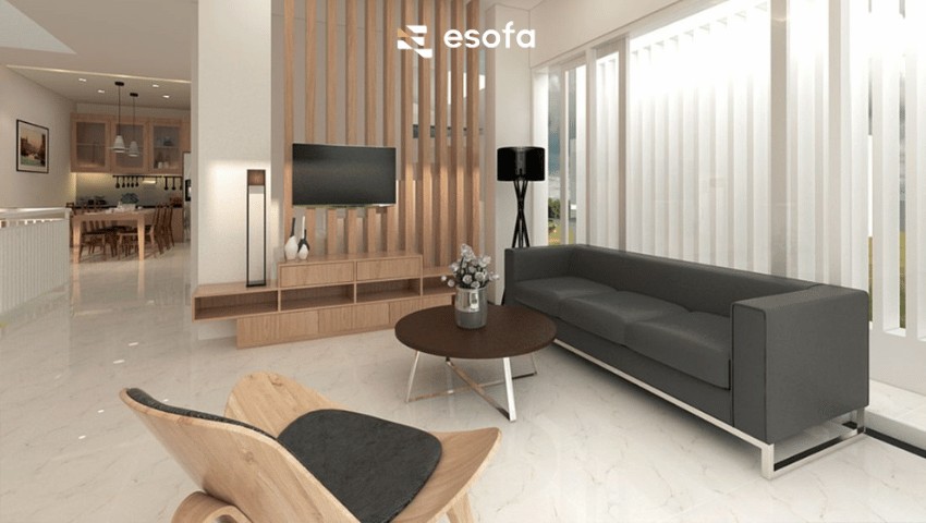 dáng sofa nào cho phòng khách nhà ống