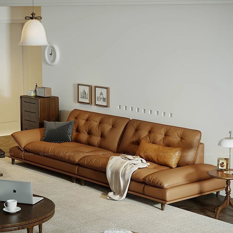 Ghế sofa văng da 2 chỗ phòng khách E102