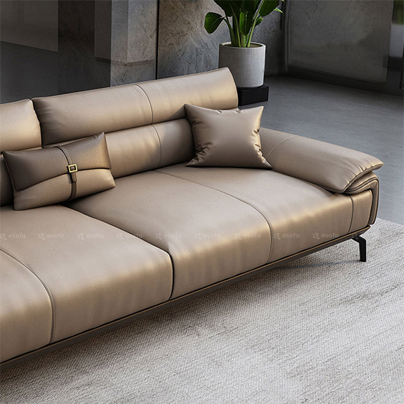 Ghế sofa văng da hiện đại Hàn Quốc E114