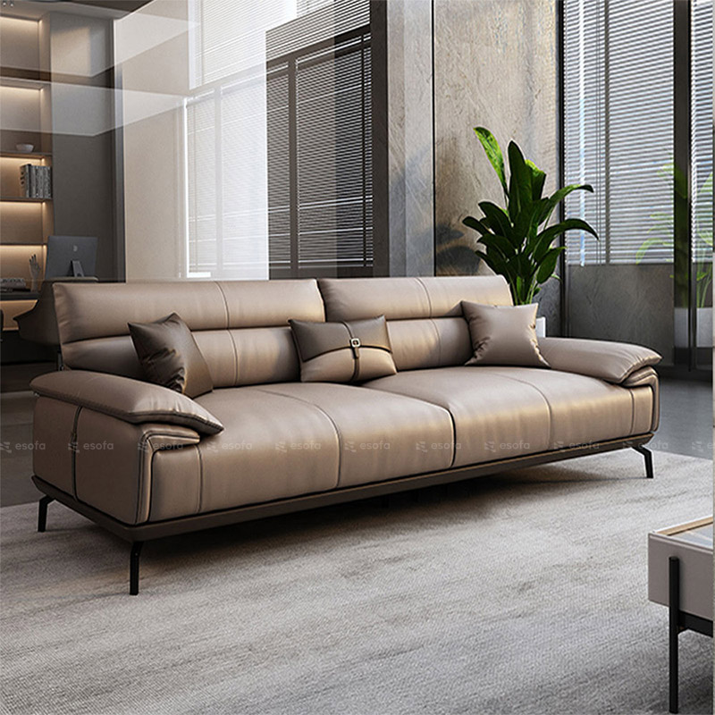 Sofa văng da 2 chỗ hiện đại E114
