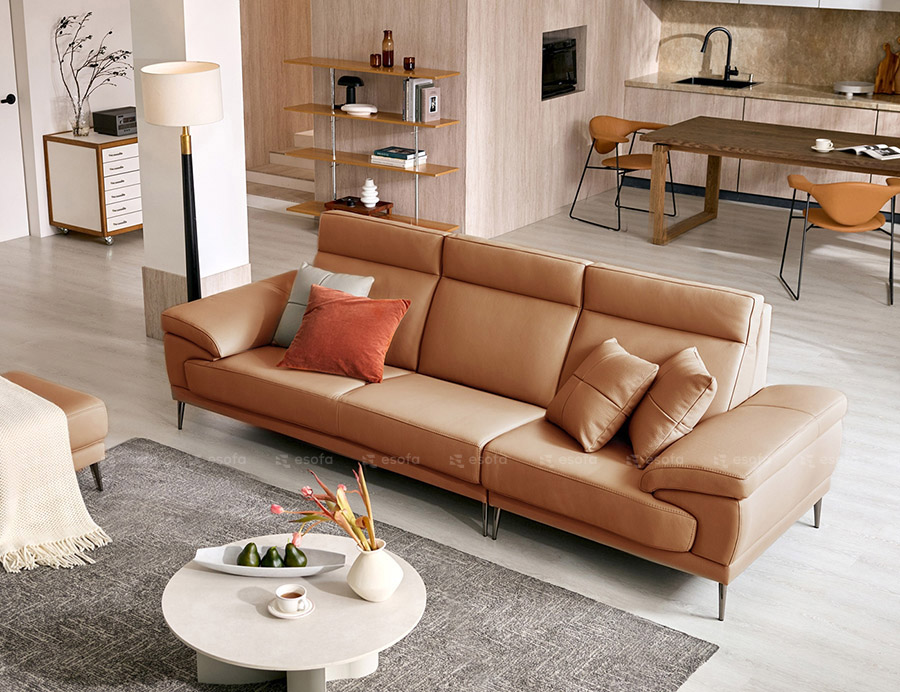 Sofa văng da tựa gật gù E63
