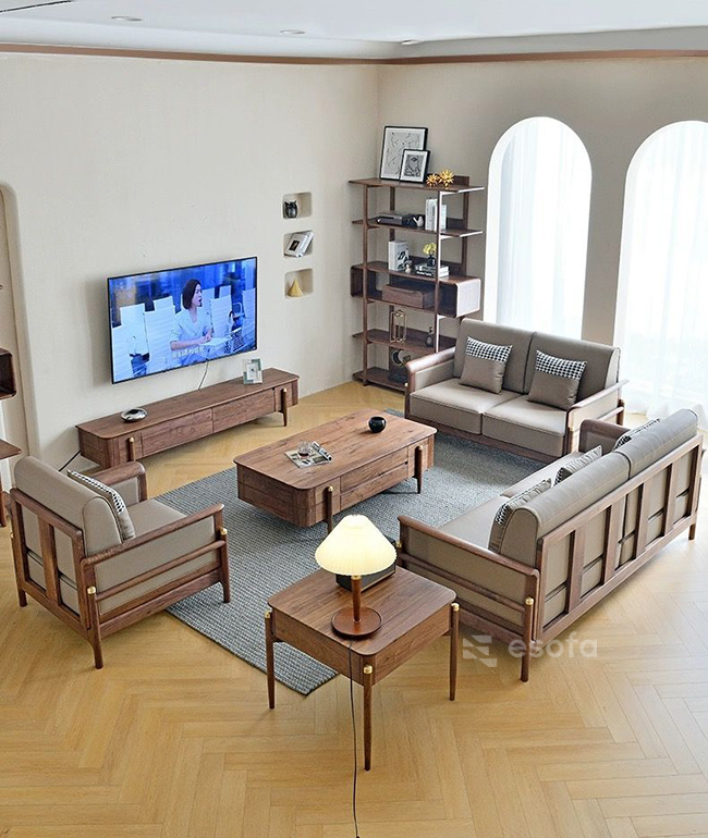 Bộ sofa văng 1-2-3 hiện đại E293