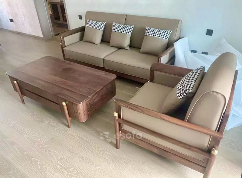 Sofa văng nệm da cao cấp E293